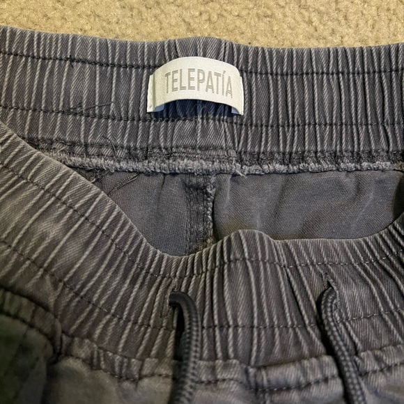 Telepatía Gray Jogger Elastic Waist Cargo Pants - Picture 2 of 12